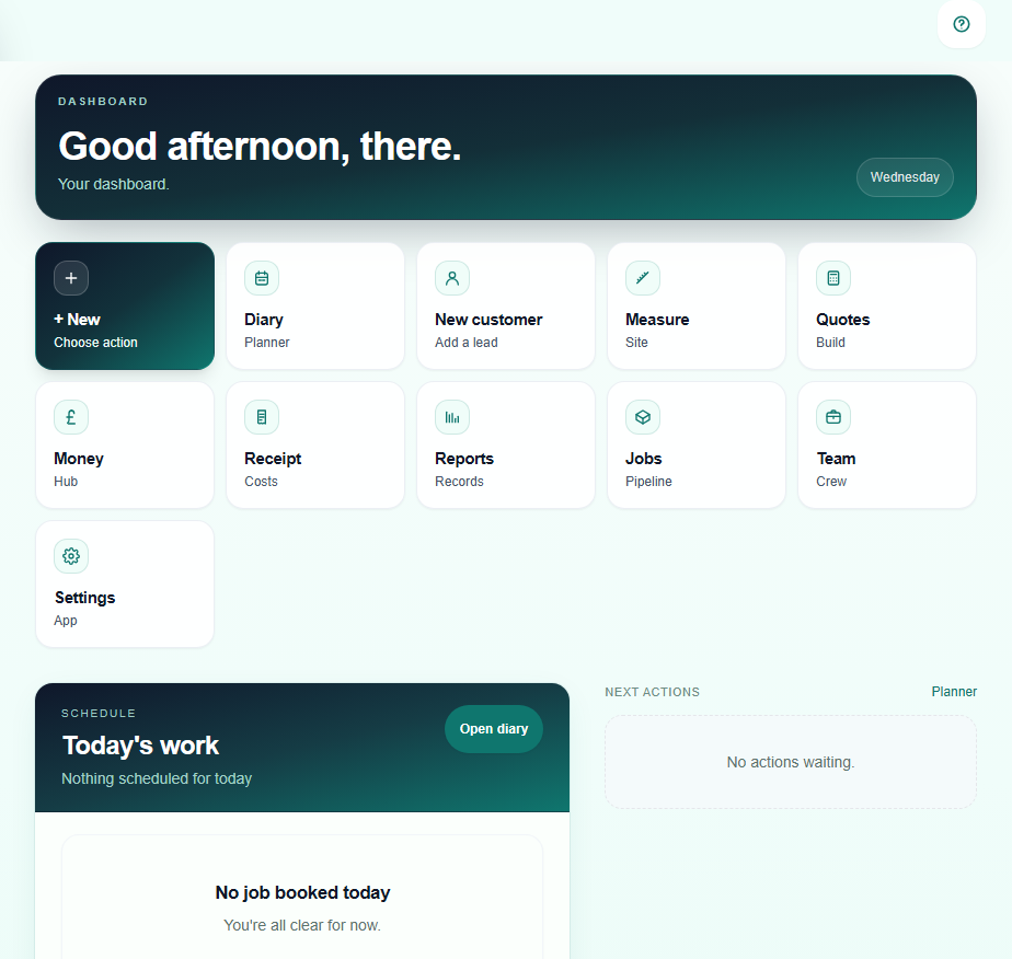 Pro Quoter software for tradesmen