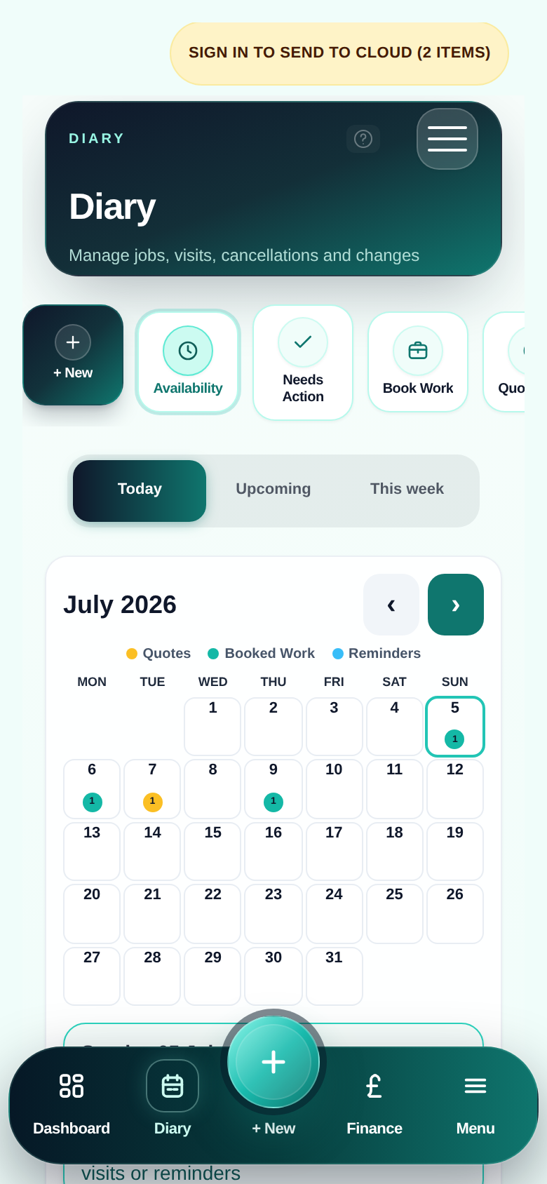 Job management from WhatsApp — ProQuoter for tradesmen